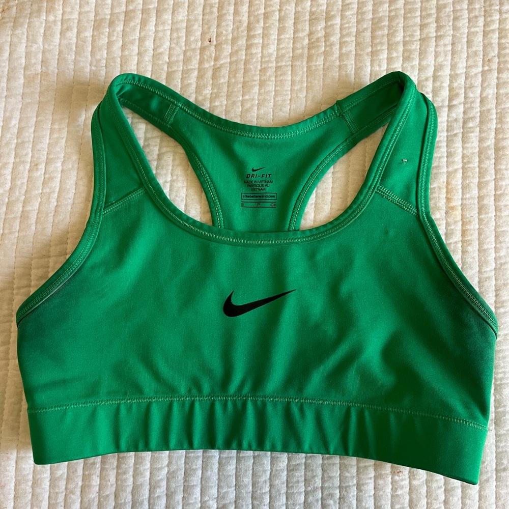 Nike Women's Green Dri Fit Sports Bra